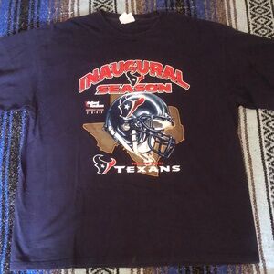 Vintage Y2K Houston Texans Inaugural NFL Season Tee Shirt